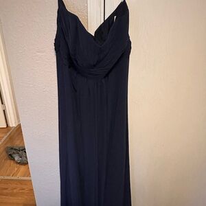 David's Bridal Midnight Blue Gown